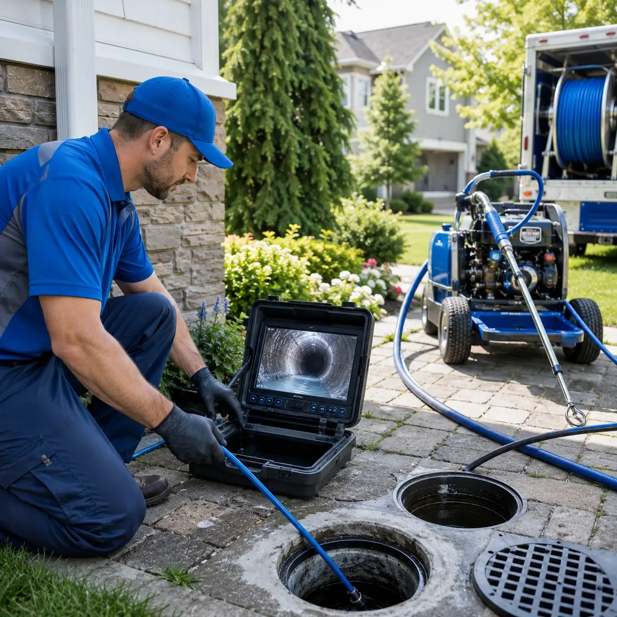 Outdoor drain cleaning professionals serving Green Lane, PA