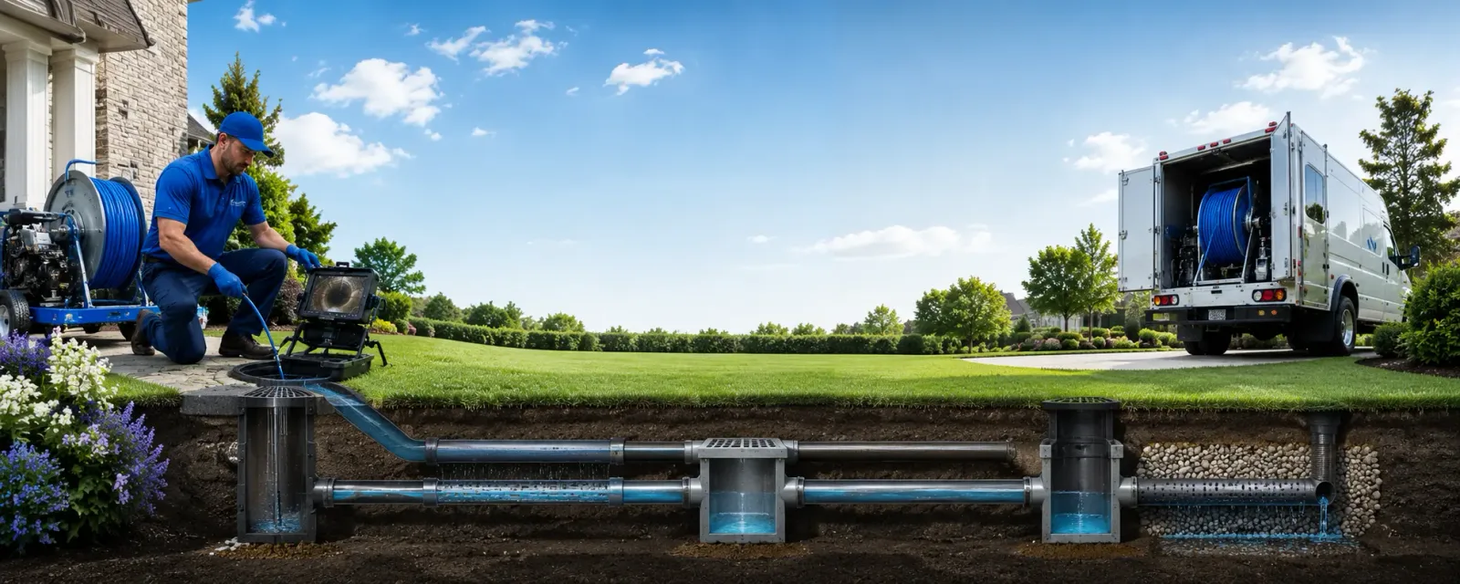 Outdoor drain cleaning information for Green Lane, PA